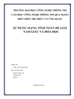Tiểu luận MÔN BIỂU DIỄN TRI THỨC VÀ ỨNG DỤNG SỬ DỤNG MẠNG TÍNH TOÁN ĐỂ GIẢI