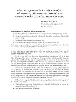 Công tác quan trắc và việc chủ độn đề phòn sự cố trong thi công hố đào cho phần ngầm các công trình xâydựng