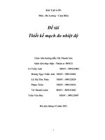 Bài tập lớn Thiết kế mạch đo nhiệt độ