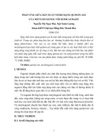 Báo cáo hướng dẫn giữa sản xuất Nitro dạng quinon axi của metyleugenol với semicacbazit