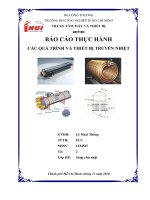 Tiểu Luận Báo cáo truyền nhiệt .