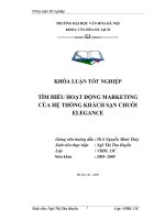 Tìm hiểu hoạt động marketing của hệ thống khách sạn chuỗi elegance