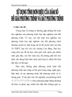 Sử dụng tính đơn điệu của hàm số để giải phương trình và bất phương trình