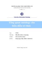 Tổng quan ontology cho biểu diễn tri thức