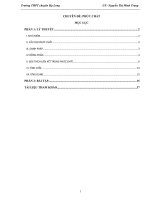 Báo Cáo Chuyên đề Phức chất