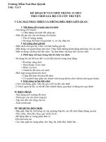 Kế hoạch vui chơi tháng 10 lứa tuổi 5 6