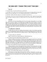 Vệ sinh đất, thanh trừ chất thải đặc