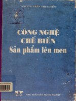 Công nghệ chế biến sản phẩm lên men