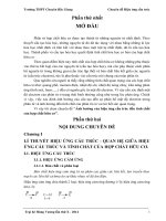 Chuyên Đề Ảnh hưởng của hiệu ứng cấu trúc đến tính chất của hợp chất hữu cơ