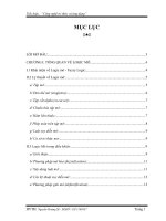 Tiểu luận Công nghệ tri thức và ứng dụng của logic mờ