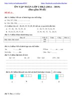 50 đề ôn HK II Toán 2