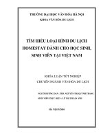 Tìm hiểu loại hình du lịch homestay dành cho học sinh, sinh viên tại việt nam