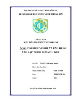 TÌM HIỂU VỀ RDF VÀ ỨNG DỤNG VÀO LẬP TRÌNH SEMATIC WEB
