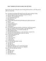 TRẮC NGHIỆM CHẨN ĐOÁN HÌNH ẢNH TIÊU HOÁ