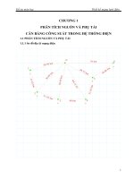 Thiết kế mạng lưới điện có Nguồn điện tính từ thanh góp cao áp của Nhà Máy Điện, trạm trung gian địa phương