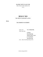 BÁO CÁO Môn Kiến trúc hướng dịch vụ (SOA) Đề tài SOA DESIGN PATTERNS