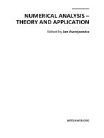 Numerical Analysis - Theory and Application