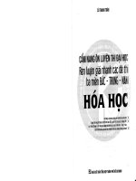 Cẩm nang luyện thi đại học môn Hóa Cù Thanh toàn