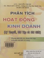 Phân tích hoạt động kinh doanh - Lý thuyết, bài tập và bài giải