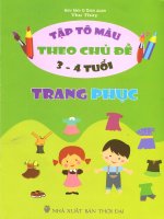 Bé tập tô màu theo chủ đề trang phục