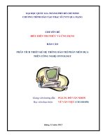 PHÂN TÍCH THIẾT KẾ HỆ THỐNG BẢO TRÌ PHẦN MỀM DỰA TRÊN CÔNG NGHỆ ONTOLOGY
