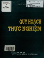 Quy hoạch thực nghiệm
