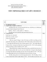 TIẾN TRÌNH ĐẠI HỘI CẤP LIÊN CHI ĐOÀN