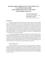 Kinh nghiệm về sự cố sập tường vây và giải pháp khắc phục công trình trạm xử lý nước thải tại BANGKOK