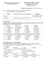 OLYMPIC lớp 8  năm học 2012 2013