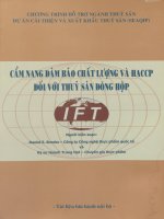 Cẩm nang bảo đảm chất lượng và HACCP đối với thủy sản đóng hộp
