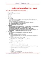 Toàn bộ giáo trình seo trung tâm VLC