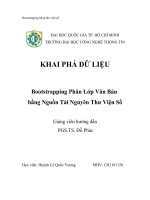 Bootstrapping Phân Lớp Văn Bản bằng Nguồn Tài Nguyên Thư Viện Số