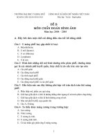 Đề B chẩn đoán răng hàm mặt