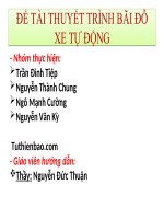 khảo sát thiết kế một mô hình bãi đỗ xe tự động