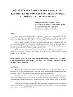 Vấn đề về địa chất, địa mạo cần lưu ý khi thiết kế thi công các công trình xây dựng có phần ngầm ở TPHCM