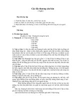 Các tổn thương căn bản