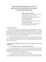 Nguyên nhân xảy ra sự cố khi xây dựng tầng hầm ở các cao ốc và giải pháp khắc phục