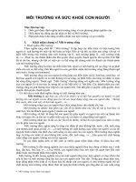 Môi trường và sức khỏe con người