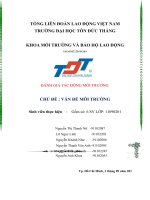 Báo Cáo Vấn đề môi trường tại Chung Cư Cao Tầng Hiệp Tân