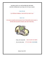 ỨNG DỤNG MAPPLE ĐỂ GIẢI BÀI TOÁN TÌM ĐƯỜNG ĐI EULER VÀ ĐƯỜNG ĐI HALMITON TRONG ĐỒ THỊ VÔ HƯỚNG