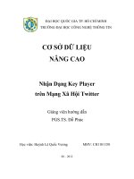 Nhận Dạng Key Player trên Mạng Xã Hội Twitter