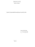 Tiểu Luận dụng công nghệ Reforming để tăng chỉ số octan(ON) của xăng