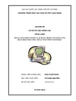 Thuật toán phân mảnh và áp dụng trong xây dựng ứng dụng hiện thực hóa thuật toán phân mảnh dọc