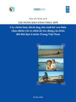 Tiểu Luận Xây dựng khả năng phục hồi các chiến lược thích ứng cho sinh kế ven biển chịu nhiều rủi ro nhất