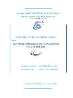 LẬP TRÌNH SYMBOLIC VÀ ỨNG DỤNG GIẢI BÀI TOÁN VỀ TAM GIÁC