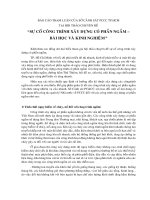 Sự cố công trình xây dựn có phần ngầm, bài học và kinh nghiệm