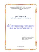 BIỂU DIỄN TRI THỨC DỰA TRÊN PHƯƠNG PHÁP  XÂY DỰNG CÂY ĐỊNH DANH