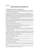 Giáo trình Lý sinh học chương 1