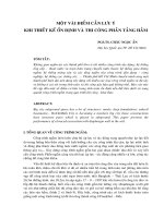 Một số điểm cần lưu ý khi thiết kế ổn định và thi công phần tầng hầm