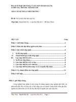 BÁO CÁO KỸ THUẬT MÔI TRƯỜNG Đề tài Xử lý nước thải nhà máy bia.